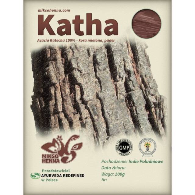 MIKSOHENNA KATHA  - mocna, naturalna henna nadająca brązowej barwy 100g