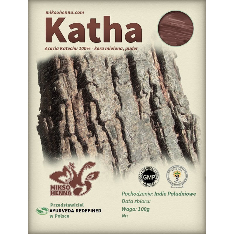 MIKSOHENNA KATHA - mocna, naturalna henna nadająca brązowej barwy 100g