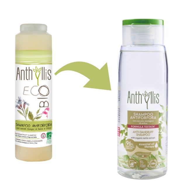 ANTHYLLIS SHAMPOO ANTIFORFORA - delikatny certyfikowany szampon przeciwłupieżowy z piroktonem olaminy, pokrzywą i szałwią 300 ml