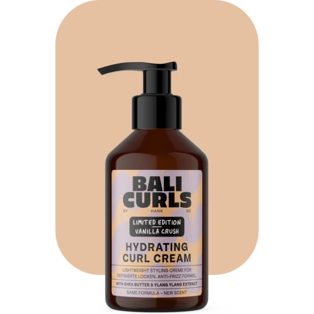BALI CURLS HYDRATING CURL CREAM LIMITED EDITION - Krem do stylizacji włosów kręconych VANILLA CRUSH 150 ml