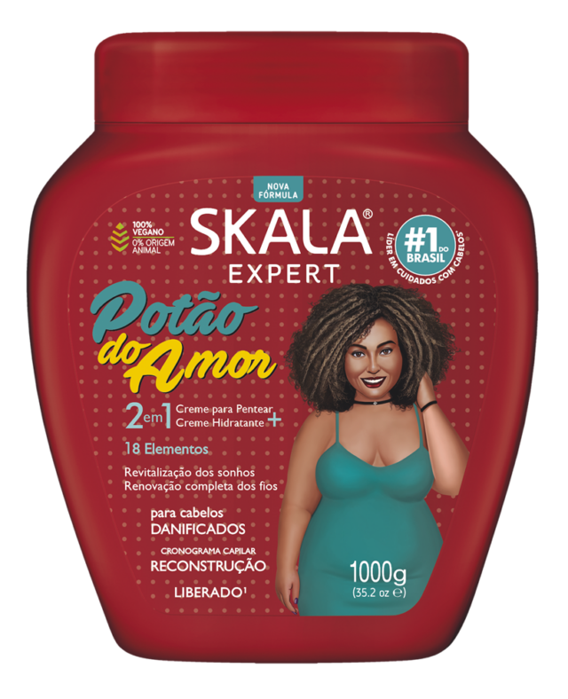 SKALA MAIS Potão do Amor 2 in 1 Treatment Cream and Leave-In - GŁĘBOKO REGENERUJĄCY KREM DO WŁOSÓW 1000g