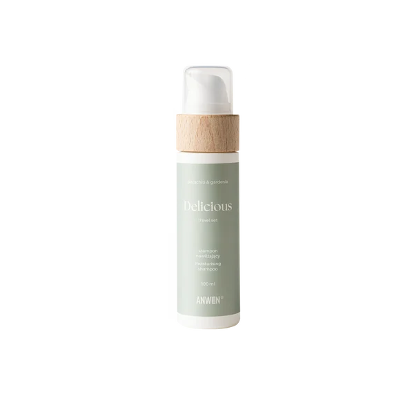 Anwen Delicious Travel Set – szampon nawilżający Pistachio & Gardenia 100 ml