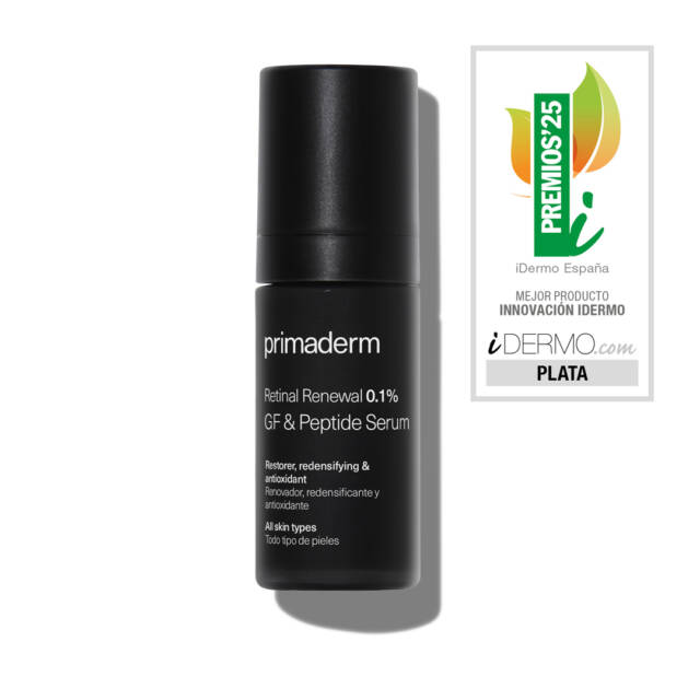 PrimaDerm Retinal Renewal 0.1% GF & Peptide Serum – Serum z retinalem dla osób rozpoczynających kurację retinoidami 30 ml