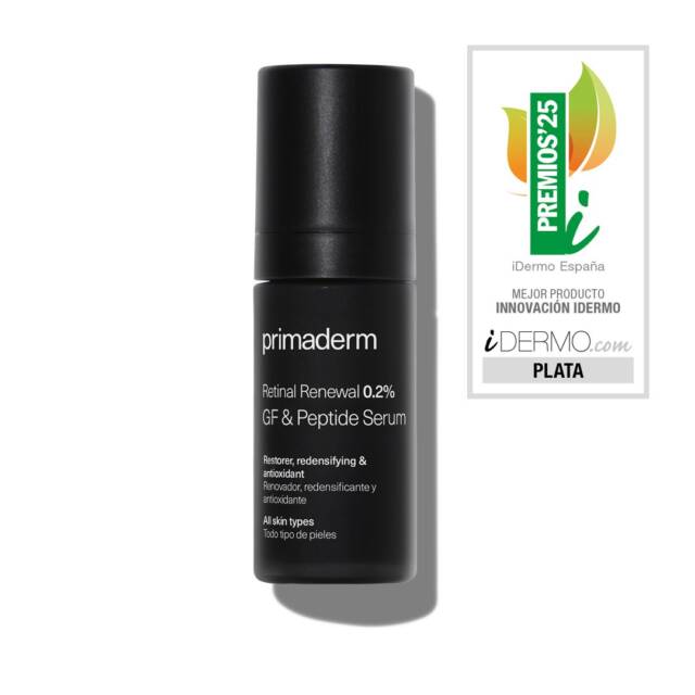 PrimaDerm Retinal Renewal 0.2% GF & Peptide Serum – zaawansowane serum z retinalem na zmarszczki, jędrność i odnowę skóry 30 ml