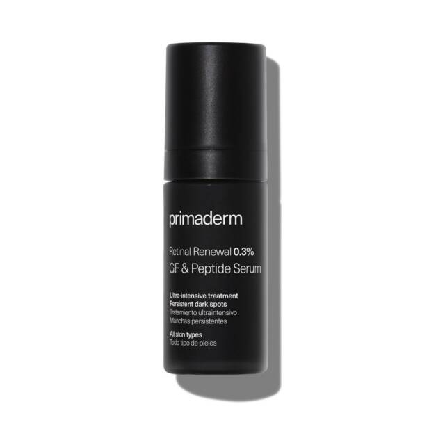 PrimaDerm Retinal Renewal 0.3% GF & Peptide Serum – Zaawansowane serum z retinalem na zmarszczki i przebarwienia 30 ml