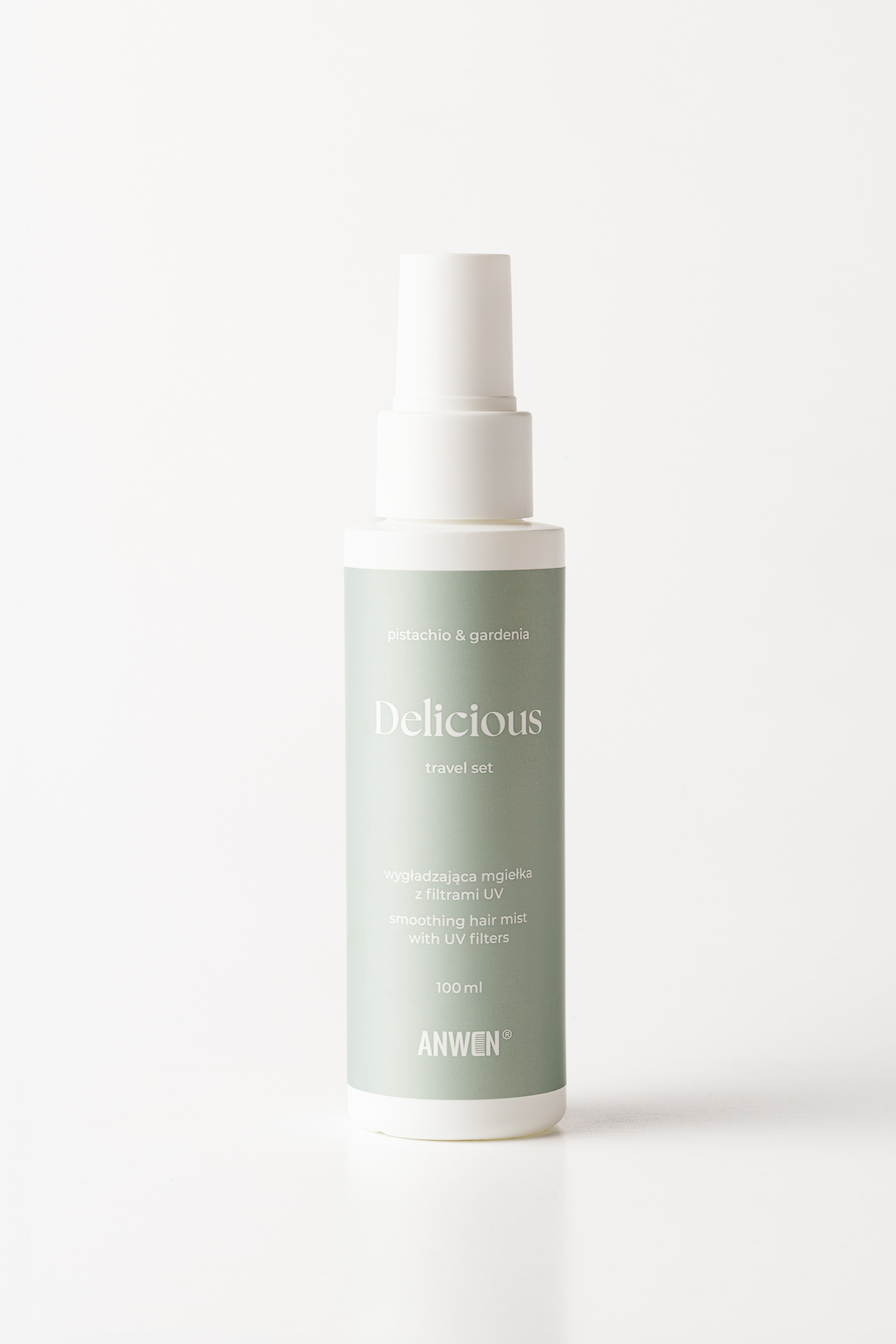 Anwen Delicious Travel Set – wygładzająca mgiełka z filtrami UV 100 ml