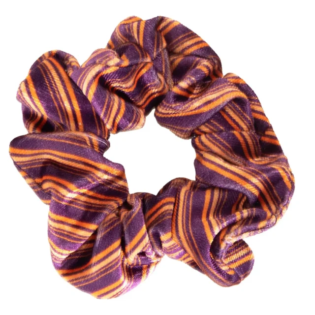 Loczek Scrunchie – Fioletowe Fale | welurowa gumka do włosów