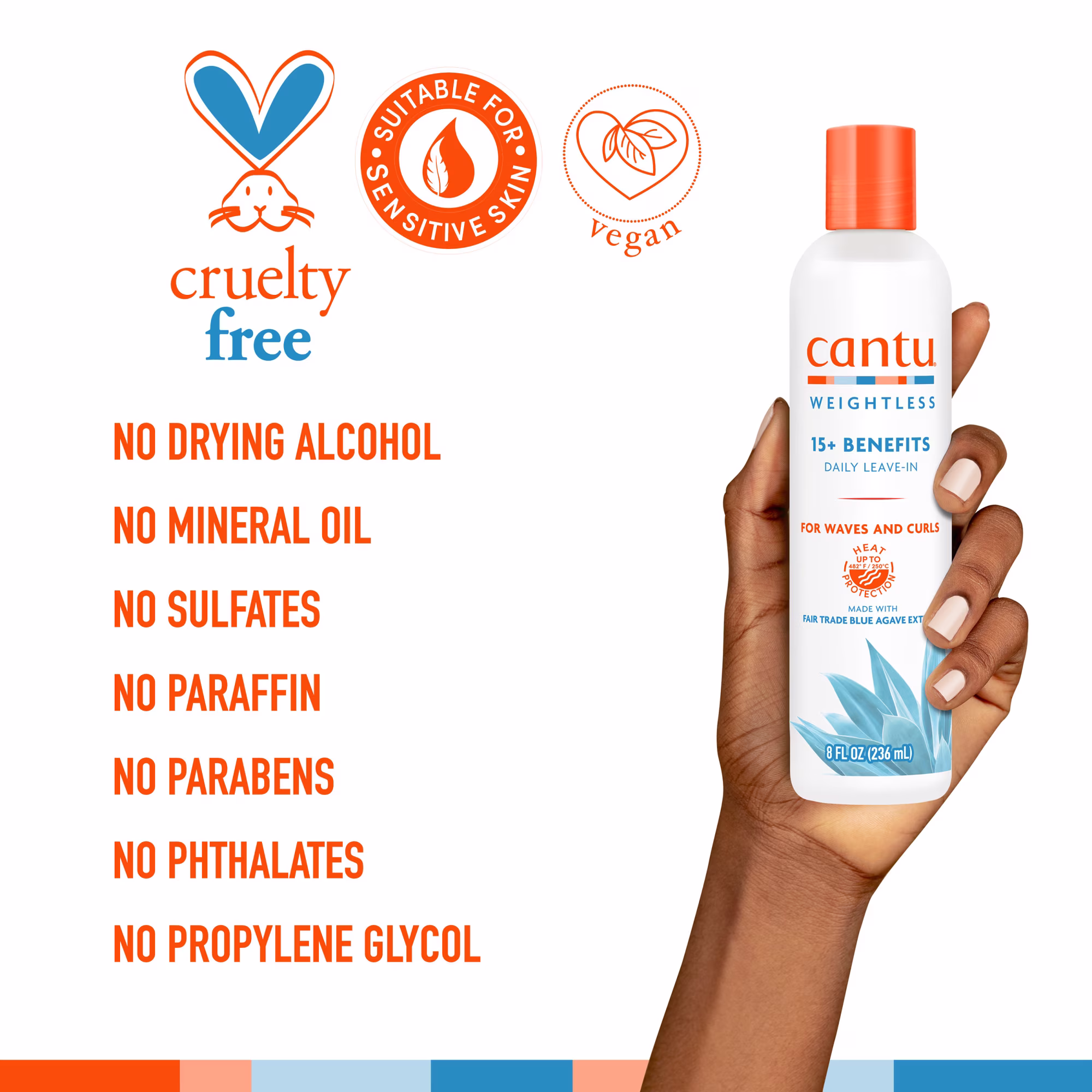 Cantu Weightless Daily Leave-In Cream – lekki krem bez spłukiwania do włosów 236 ml