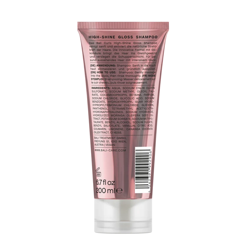 Bali Curls High-Shine Gloss Shampoo – nabłyszczający szampon do włosów 200 ml