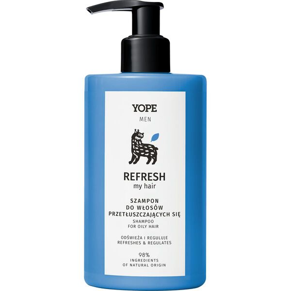 YOPE Men Refresh My Hair – szampon do włosów przetłuszczających się 300 ml