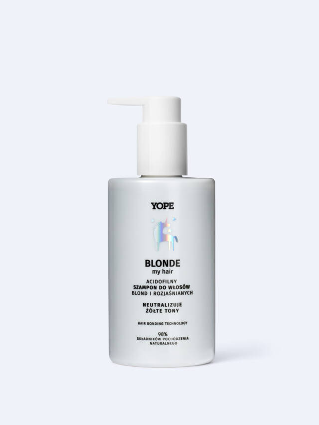 YOPE Blonde My Hair – acidofilny szampon do włosów blond, rozjaśnianych i siwych 300 ml