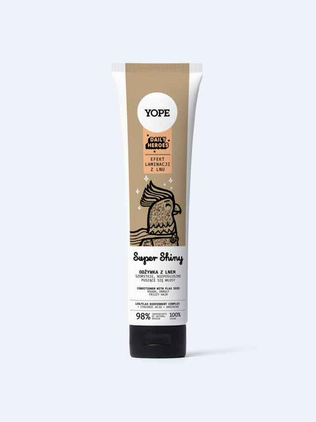 YOPE Super Shiny – naturalna odżywka wygładzająca do włosów puszących się 170 ml