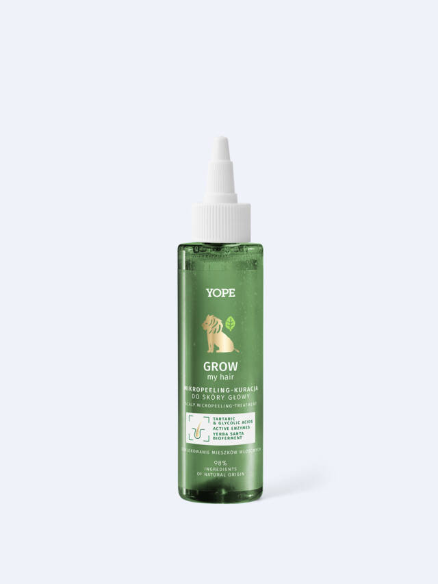 YOPE Grow My Hair – mikropeeling złuszczający do skóry głowy 115 ml