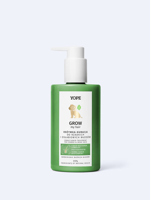 YOPE Grow My Hair – odżywka-kuracja wzmacniająca do włosów osłabionych i łamliwych 300 ml